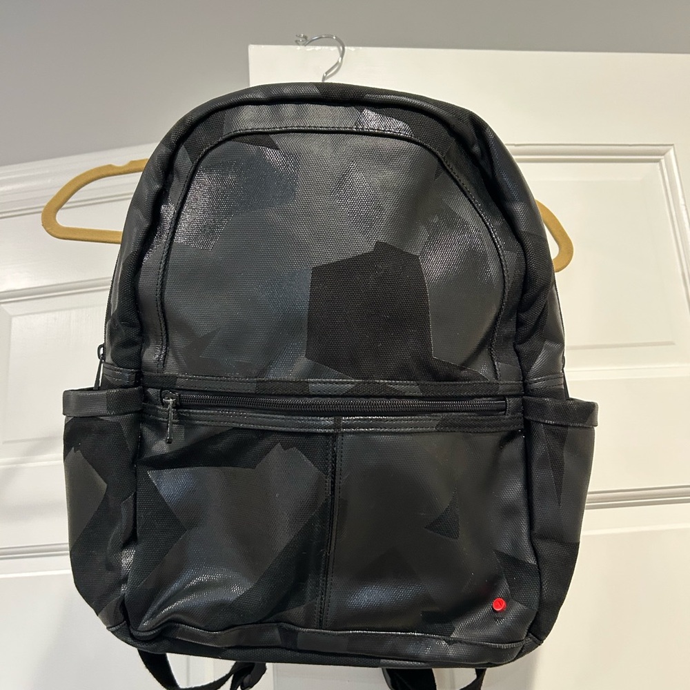 STATE Black Geometric Backpack